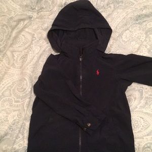 Polo boys wind/rain jacket 3T navy blue
